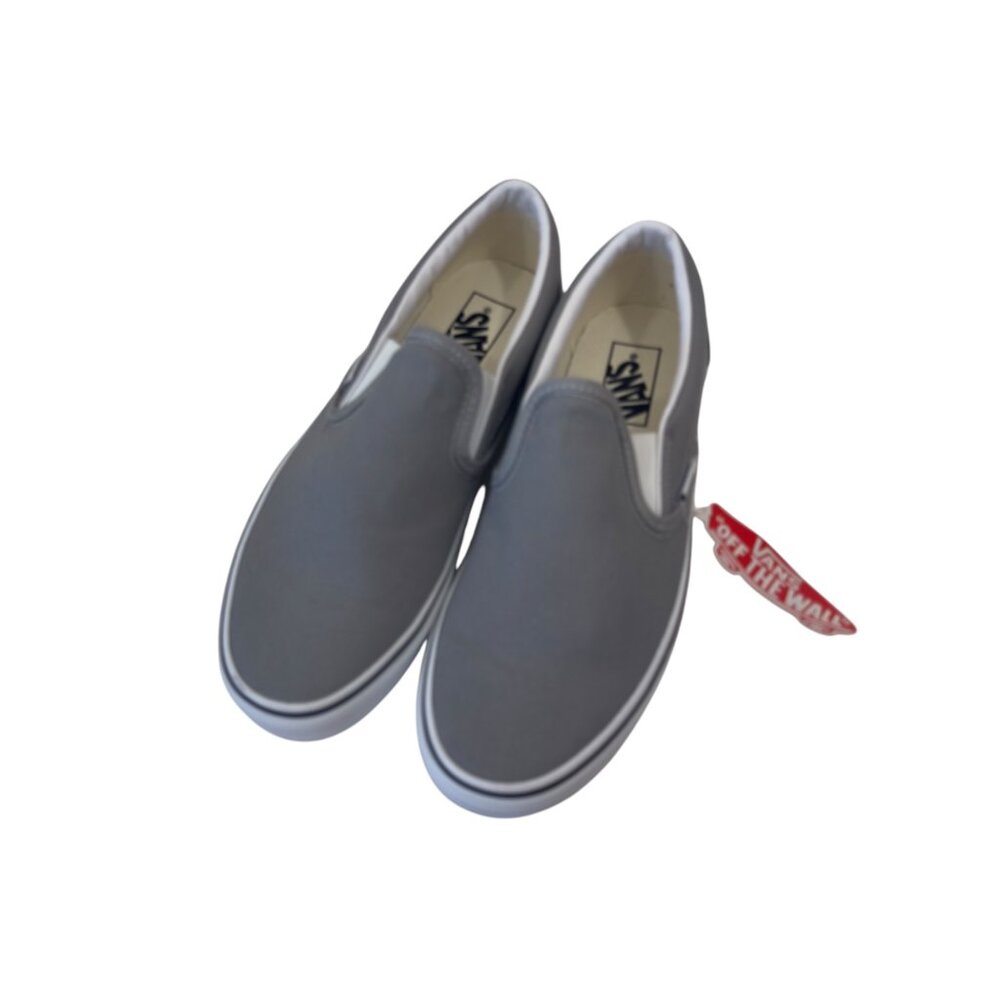 Vans Mens Unisex Classic Slip-On Sneakers Gray Size 8 Women SZ 9.5 - Picture 16 of 16